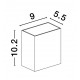 Anthracite Die-Casting Aluminium & Clear Glass LED 10.4 Watt 639Lm 3000K 220-240V Beam Angle 266º IP65 Light Up & Down L: 9 W: 5