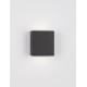 Anthracite Die-Casting Aluminium & Clear Glass LED 10.4 Watt 639Lm 3000K 220-240V Beam Angle 266º IP65 Light Up & Down L: 9 W: 5