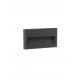 Anthracite Die-Casting Aluminium & Clear Glass LED 6 Watt 122.31Lm 3000K 220-240V Beam Angle 266º IP65 L: 22.7 W: 3.5 H: 12.7 cm