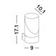 Anthracite Die-Casting Aluminum & Clear Acrylic LED E27 1x12 Watt 220-240 Volt Bulb Excluded IP65 D: 9 W: 10.1 H: 17.1 cm 