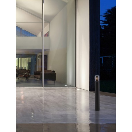 Anthracite Die-Casting Aluminum & Clear Acrylic LED E27 1x12 Watt 220-240 Volt Bulb Excluded IP65 D: 9 H: 65 cm 