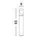 Anthracite Die-Casting Aluminum & Clear Acrylic LED E27 1x12 Watt 220-240 Volt Bulb Excluded IP65 D: 9 H: 65 cm 