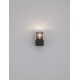Anthracite Die-Casting Aluminum & Clear Acrylic LED E27 1x12 Watt 220-240 Volt Bulb Excluded IP65 L: 8.5 W: 9.8 H: 16 cm 