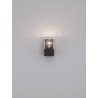 Anthracite Die-Casting Aluminum & Clear Acrylic LED E27 1x12 Watt 220-240 Volt Bulb Excluded IP65 L: 8.5 W: 9.8 H: 16 cm