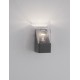 Anthracite Die-Casting Aluminum & Clear Acrylic LED E27 1x12 Watt 220-240 Volt Bulb Excluded IP65 L: 8.5 W: 9.8 H: 16 cm 