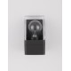 Anthracite Die-Casting Aluminum & Clear Acrylic LED E27 1x12 Watt 220-240 Volt Bulb Excluded IP65 L: 8.5 W: 9.8 H: 16 cm 