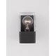 Anthracite Die-Casting Aluminum & Clear Acrylic LED E27 1x12 Watt 220-240 Volt Bulb Excluded IP65 L: 8.5 W: 9.8 H: 16 cm 