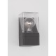 Anthracite Die-Casting Aluminum & Clear Acrylic LED E27 1x12 Watt 220-240 Volt Bulb Excluded IP65 L: 8.5 W: 9.8 H: 16 cm 