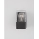 Anthracite Die-Casting Aluminum & Clear Acrylic LED E27 1x12 Watt 220-240 Volt Bulb Excluded IP65 L: 8.5 W: 9.8 H: 16 cm 