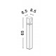 Anthracite Die-Casting Aluminum & Clear Acrylic LED E27 1x12 Watt 220-240 Volt Bulb Excluded IP65 L: 8.5 W: 8.5 H: 65 cm 