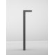 Anthracite Die-Casting Aluminium & Clear Glass LED 8 Watt 560Lm 3000K 220-240V Beam Angle 94º IP65 L: 13.5 W: 10 H: 65 cm 