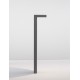 Anthracite Die-Casting Aluminium & Clear Glass LED 8 Watt 560Lm 3000K 220-240V Beam Angle 94º IP65 L: 13.5 W: 10 H: 65 cm 