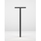Anthracite Die-Casting Aluminium & Clear Glass LED 16 Watt 1177Lm 3000K 220-240V Beam Angle 90º IP65 L: 23.5 W: 10 H: 65 cm 