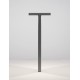 Anthracite Die-Casting Aluminium & Clear Glass LED 16 Watt 1177Lm 3000K 220-240V Beam Angle 90º IP65 L: 23.5 W: 10 H: 65 cm 