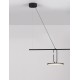 Sandy Black Steel, Aluminium & Acrylic LED 22 Watt 220-240 Volt 2600Lm 3000K IP20 L: 100 W: 30 H: 180 cm 
