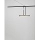 Sandy Black Steel, Aluminium & Acrylic LED 22 Watt 220-240 Volt 2600Lm 3000K IP20 L: 100 W: 30 H: 180 cm 