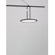 Sandy Black Steel, Aluminium & Acrylic LED 22 Watt 220-240 Volt 2600Lm 3000K IP20 L: 100 W: 30 H: 180 cm 