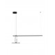 Sandy Black Steel, Aluminium & Acrylic LED 22 Watt 220-240 Volt 2600Lm 3000K IP20 L: 100 W: 30 H: 180 cm 