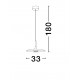 Matt Black Steel & Resin LED 12 Watt 220-240 Volt 900Lm 3000K IP20 D: 33 H: 180 cm 