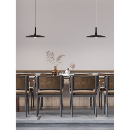 Matt Black Steel & Resin LED 16 Watt 220-240 Volt 1100Lm 3000K IP20 D: 45 H: 180 cm 