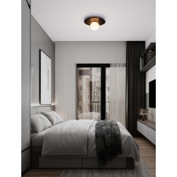 Black Marble & Opal Glass LED G9 1x5 Watt 100-240 Volt IP20 bulb excluded D: 30 H: 15,5 cm 
