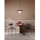 Black Marble & Opal Glass LED G9 1x5 Watt 100-240 Volt IP20 bulb excluded D: 30 H: 185 cm 