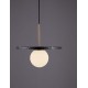 Black Marble & Opal Glass LED G9 1x5 Watt 100-240 Volt IP20 bulb excluded D: 30 H: 185 cm 