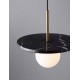 Black Marble & Opal Glass LED G9 1x5 Watt 100-240 Volt IP20 bulb excluded D: 30 H: 185 cm 