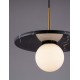 Black Marble & Opal Glass LED G9 1x5 Watt 100-240 Volt IP20 bulb excluded D: 30 H: 185 cm 