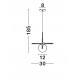 Black Marble & Opal Glass LED G9 1x5 Watt 100-240 Volt IP20 bulb excluded D: 30 H: 185 cm 