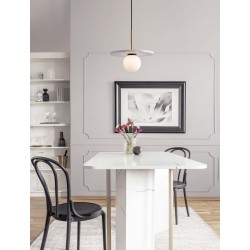 White Marble & Opal Glass LED G9 1x5 Watt 100-240 Volt IP20 bulb excluded D: 30 H: 185 cm 