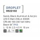 Sandy Black Aluminium & Acrylic LED 6 Watt 230Lm 3000K 100-240 Volt 50Hz Beam Angle 64o IP65 13 13 L: 13 W: 2.5-4.5 H: 16 cm 