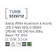 Sandy White Aluminium & Acrylic LED 9 Watt 620Lm 3000K 100-240 Volt 50Hz Beam Angle 112o IP65 D: 15 W: 5.5 cm 