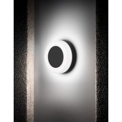 Sandy Black Aluminium & Acrylic LED 9 Watt 620Lm 3000K 100-240 Volt 50Hz Beam Angle 112o IP65 D: 15 W: 5.5 cm 