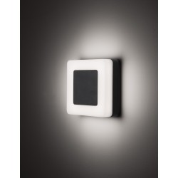 Sandy Black Aluminium & Acrylic LED 9 Watt 620Lm 3000K 100-240 Volt 50Hz Beam Angle 115o IP65 L: 15 W: 5.5 H: 15 cm 