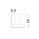 Sandy Black Aluminium & Acrylic LED 9 Watt 620Lm 3000K 100-240 Volt 50Hz Beam Angle 115o IP65 L: 15 W: 5.5 H: 15 cm 