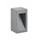 Gray Cement Glass Diffuser LED 6 Watt 450Lm 3000K 120-230V IP65 L: 12 W: 12 H: 25 cm 
