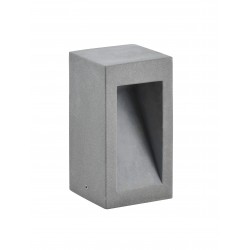 Gray Cement Glass Diffuser LED 6 Watt 450Lm 3000K 120-230V IP65 L: 12 W: 12 H: 25 cm 