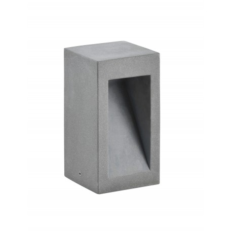 Gray Cement Glass Diffuser LED 6 Watt 450Lm 3000K 120-230V IP65 L: 12 W: 12 H: 25 cm 