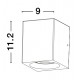 Gray Cement Glass Diffuser LED 5 Watt 200Lm 3000K 120-230V IP65 Light Down L: 9 W: 9.7 H: 11.2 cm 