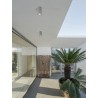 Gray Cement Glass Diffuser LED 5 Watt 200Lm 3000K 120-230V IP65 D: 9 H: 11.2 cm