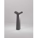 Gray Cement Glass Diffuser LED 2x5 Watt 850Lm 3000K 120-230V IP65 L: 13 W: 14.5 H: 70 cm 