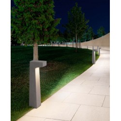 Gray Cement Glass Diffuser LED 5 Watt 200Lm 3000K 120-230V IP65 L: 15 W: 14 H: 70 cm 