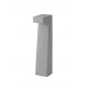 Gray Cement Glass Diffuser LED 5 Watt 200Lm 3000K 120-230V IP65 L: 15 W: 14 H: 70 cm 