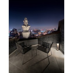 Gray Cement Glass Diffuser LED 8 Watt 380Lm 3000K 120-230V IP65 L: 16 W: 15 H: 50 cm 