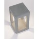 Gray Cement Glass Diffuser LED 5 Watt 200Lm 3000K 120-230V IP65 L: 20 W: 20 H: 35 cm 