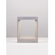 Gray Cement Glass Diffuser LED 8 Watt 380Lm 3000K 120-230V IP65 L: 28 W: 10 H: 35 cm 