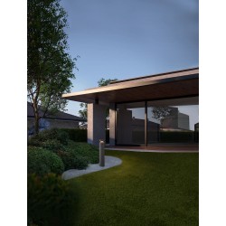 Gray Cement LED 20 Watt 220-240Volt 1018Lm 3000K IP65 D: 19.2 H: 99.5 cm 