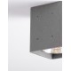 Gray Cement LED 10 Watt 220-240Volt 1021Lm 3000K IP65 L: 10.2 W: 10.2 H: 12 cm 