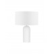 White Gypsum & White Fabric Shade LED E27 1x12 Watt 100-240Volt bulb excluded D: 35 H: 47 cm 